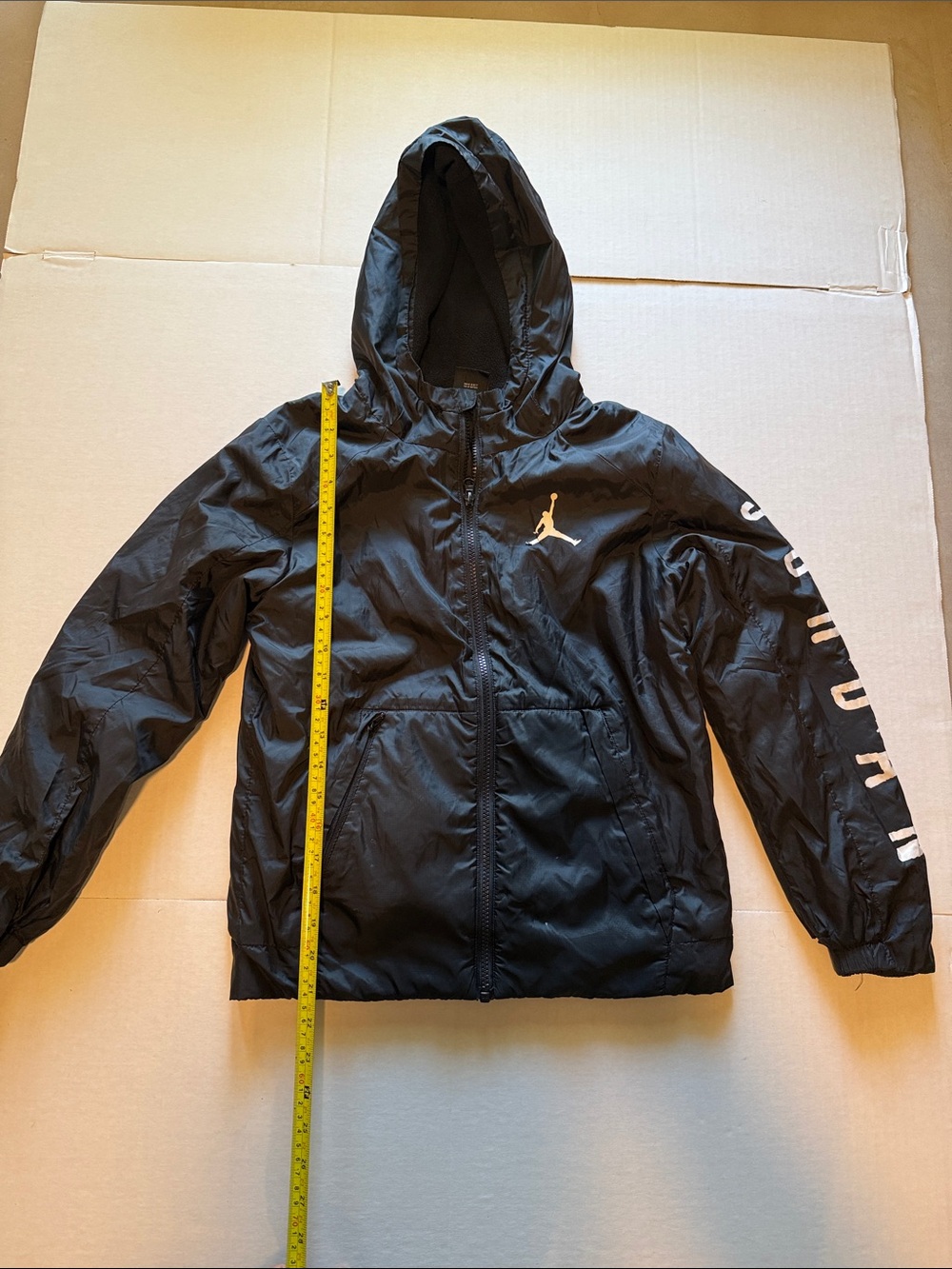 Jordan Kids' Black Hooded Windbreaker Jacket